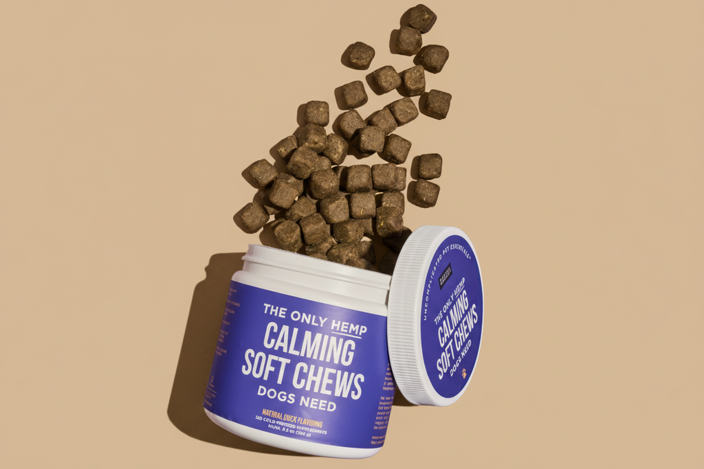 Hemp Calming Soft Chews for Dogs – Daily Relaxation Support (120 Ct)/ Soft Chews Calmantes con Hemp para Perros – Apoyo Diario (120 Unidades)