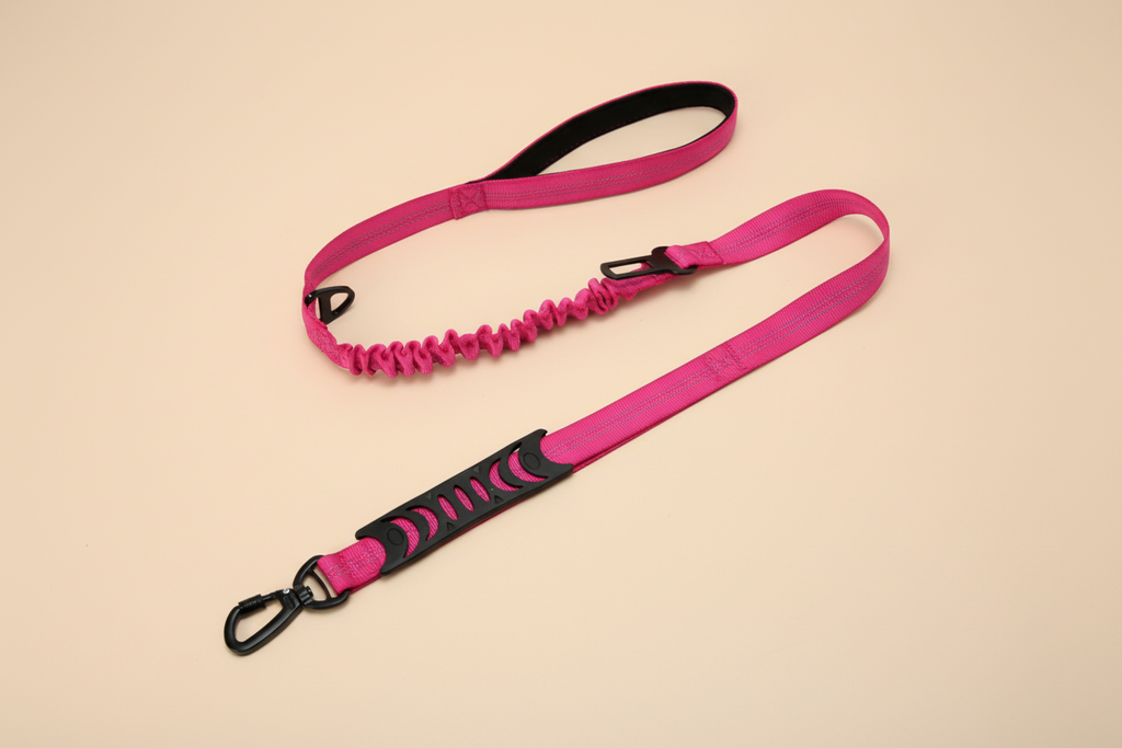 No-Pull Reflective Bungee Dog Leash | Shock-Absorbing Comfort & Control | Correa Antitirones Reflectiva con Bungee | Comodidad y Control con Absorción de Impacto