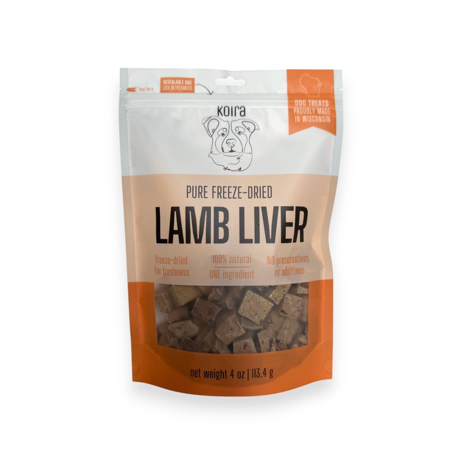 Freeze-Dried Lamb Liver Dog Treats – Sample Bag (1 oz)
Premios de Hígado de Cordero Liofilizado para Perros – Bolsa Muestra (1 oz)