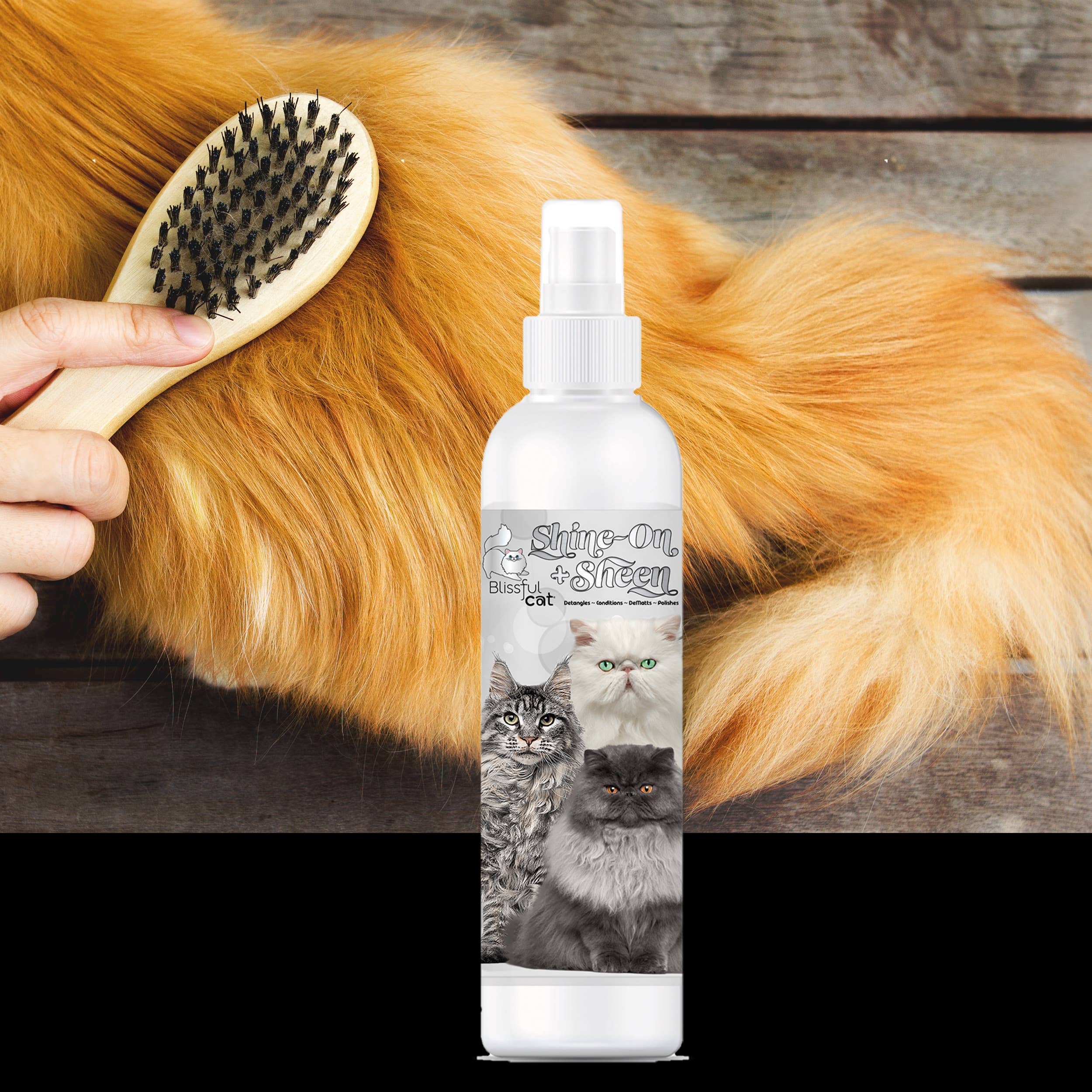 Cat Detangler Spray – Shine, Soften & Tangle-Free Coat (8 oz)