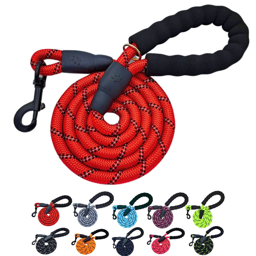 Bohio Yukiyu - Heavy-Duty Reflective Rope Dog Leash – 360° Swivel & Extra Strong /Bohio Yukiyu - Correa de Cuerda Reflectiva Heavy-Duty para Perros – Giro 360° y Extra Resistente