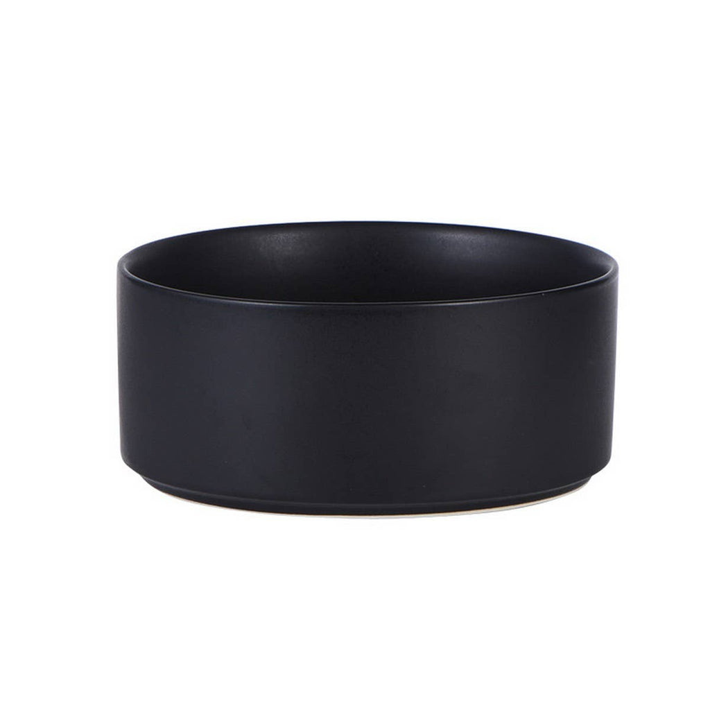 Elevated Ceramic Pet Bowl with Wooden Stand – Modern & Natural Feeding Set | Plato Elevado de Cerámica con Base de Madera – Set Moderno y Natural para Mascotas