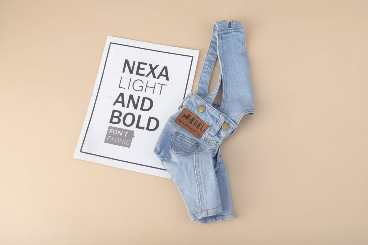 Denim Pet Jumpsuit – Cute, Stylish & Comfortable Outfit 🐾 | For Small Dogs & Cats
