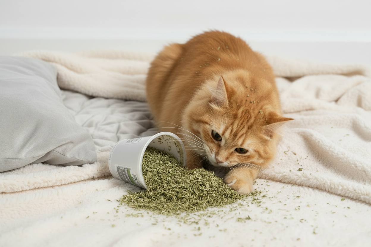 Natural Catnip Garden Cup for Cats – Fresh Interactive Cat Enrichment | Bohío Yukiyu