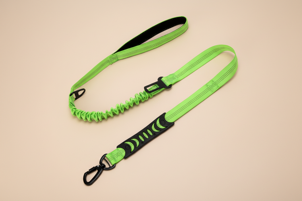 No-Pull Reflective Bungee Dog Leash | Shock-Absorbing Comfort & Control | Correa Antitirones Reflectiva con Bungee | Comodidad y Control con Absorción de Impacto