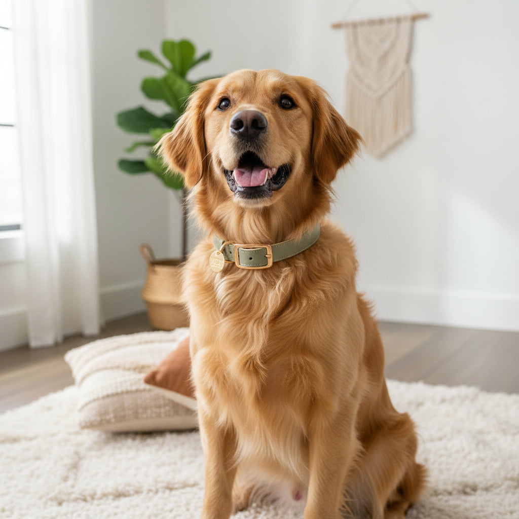 🐾 BOHIO YUKIYU™ Sage Signature Set
Leather Collar + Leather Leash Bundle - Crafted by our artisan partner
