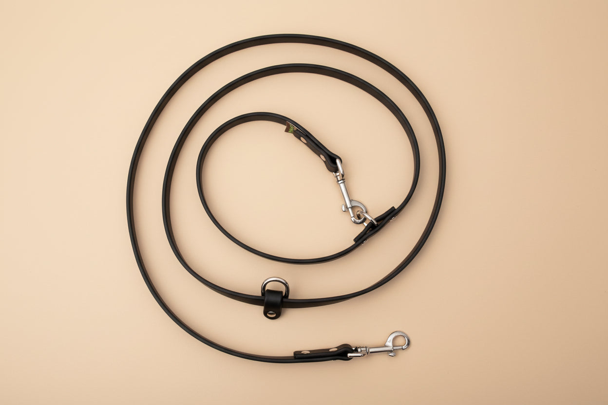 Bohio Yukiyu Convertible Hands-Free Dog Leash – Waterproof Biothane Lead (6 ft)