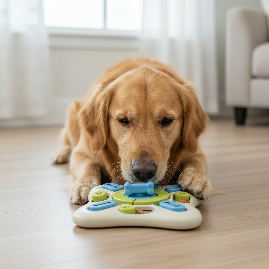 Bohío Yukiyu Interactive Treat Puzzle – Seek-A-Treat Slide & Turn Dog Toy