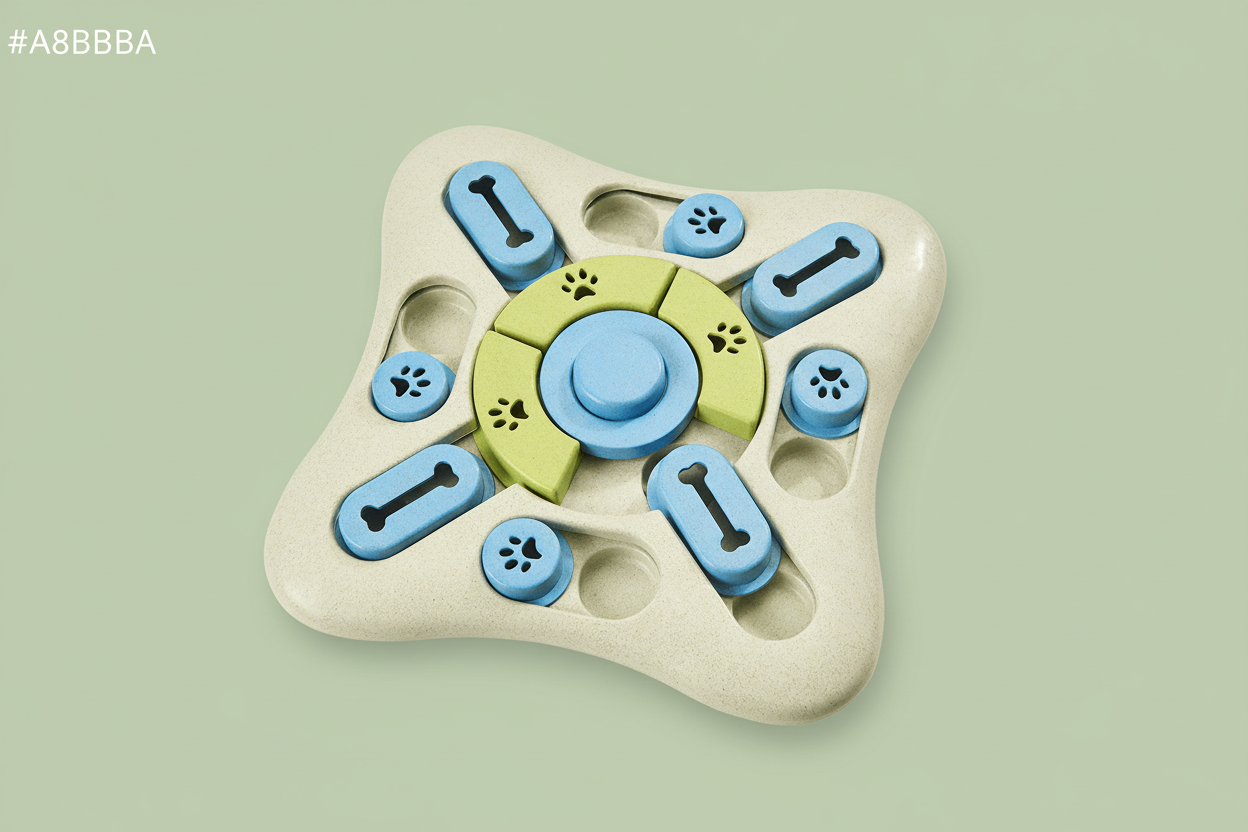 Bohío Yukiyu Interactive Treat Puzzle – Seek-A-Treat Slide & Turn Dog Toy