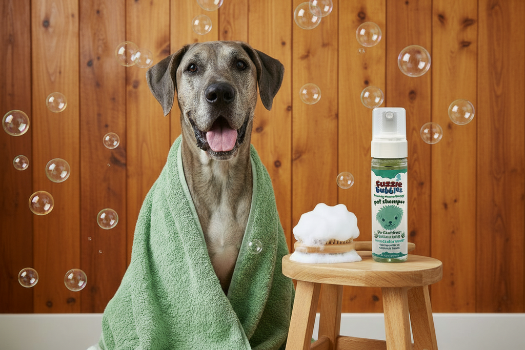 Fuzzie Bubbles DeShedding & Moisturizing Foaming Pet Shampoo (Micellar + Cucumber)