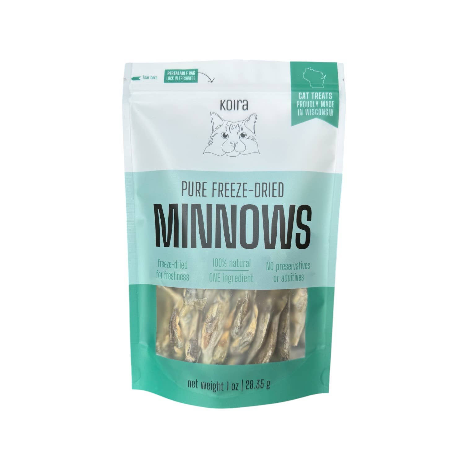 Freeze-Dried Minnows Protein-Packed Cat Treats Premios de Pececillos Liofilizados para Gatos – Ricos en Proteína