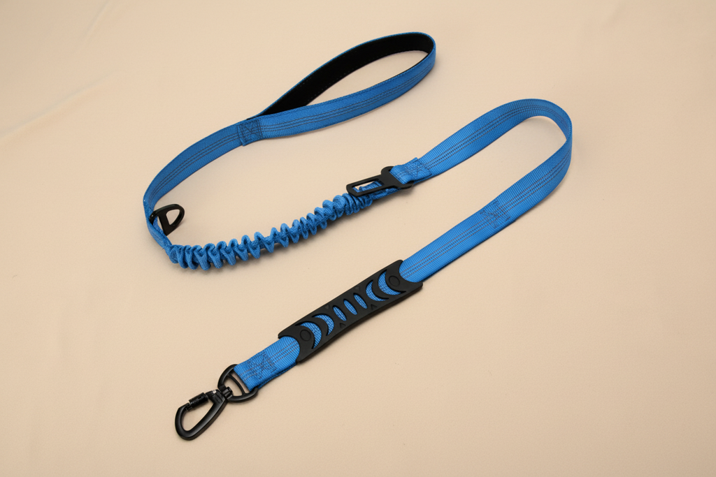No-Pull Reflective Bungee Dog Leash | Shock-Absorbing Comfort & Control | Correa Antitirones Reflectiva con Bungee | Comodidad y Control con Absorción de Impacto