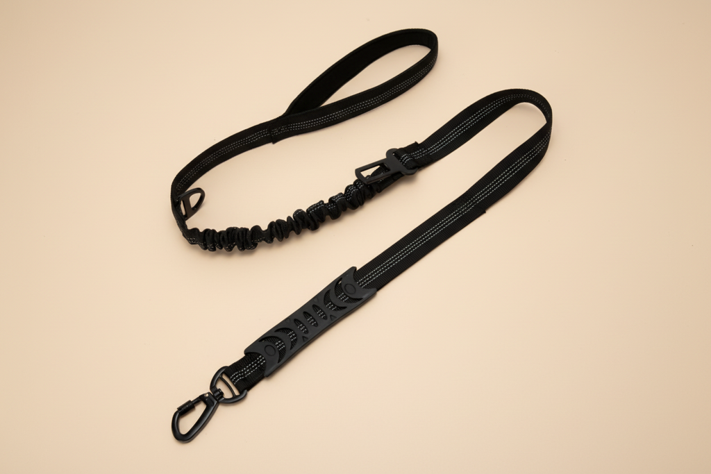 No-Pull Reflective Bungee Dog Leash | Shock-Absorbing Comfort & Control | Correa Antitirones Reflectiva con Bungee | Comodidad y Control con Absorción de Impacto