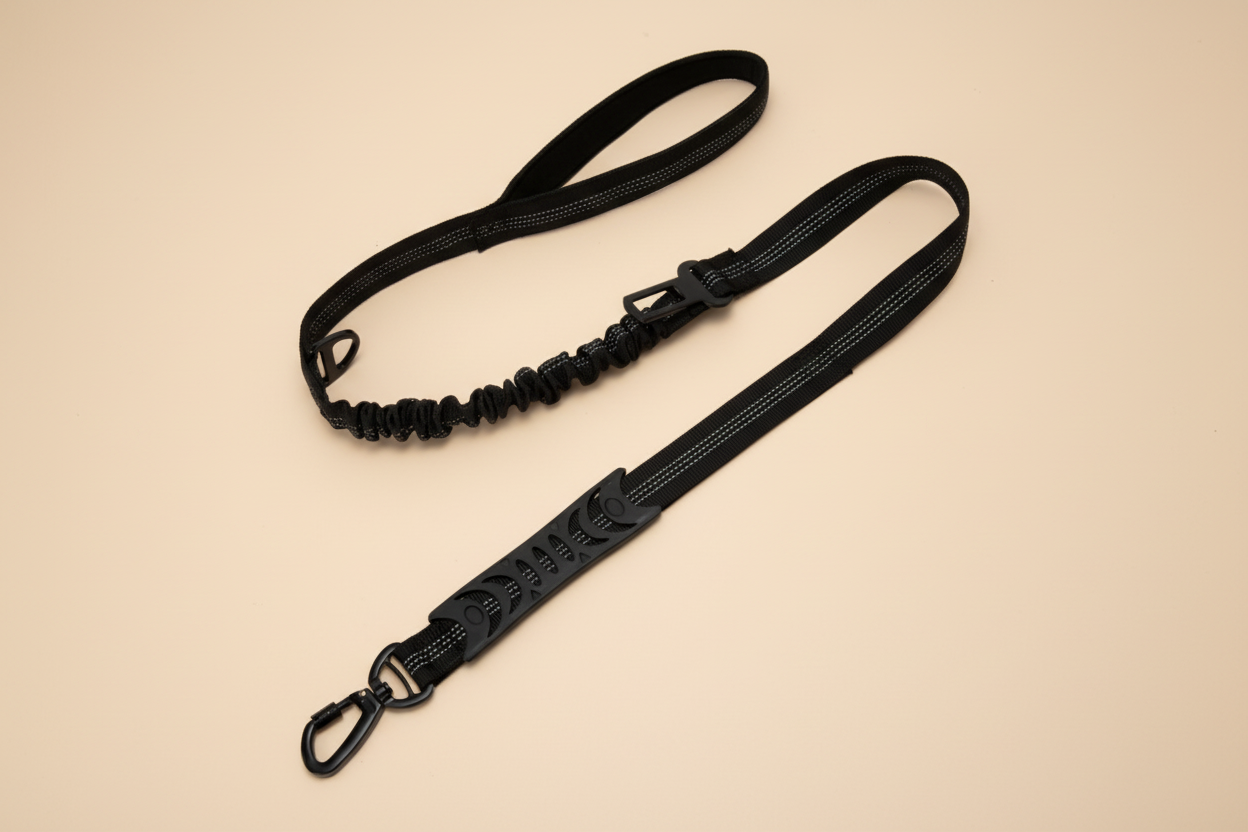 No-Pull Reflective Bungee Dog Leash | Shock-Absorbing Comfort & Control | Correa Antitirones Reflectiva con Bungee | Comodidad y Control con Absorción de Impacto