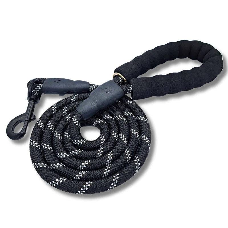 Yikiyu - Reflective Rope Dog Leash – Strong, Comfortable & Secure / Correa de Cuerda Reflectiva para Perros – Yukiyu-  Resistente, Cómoda y Segura