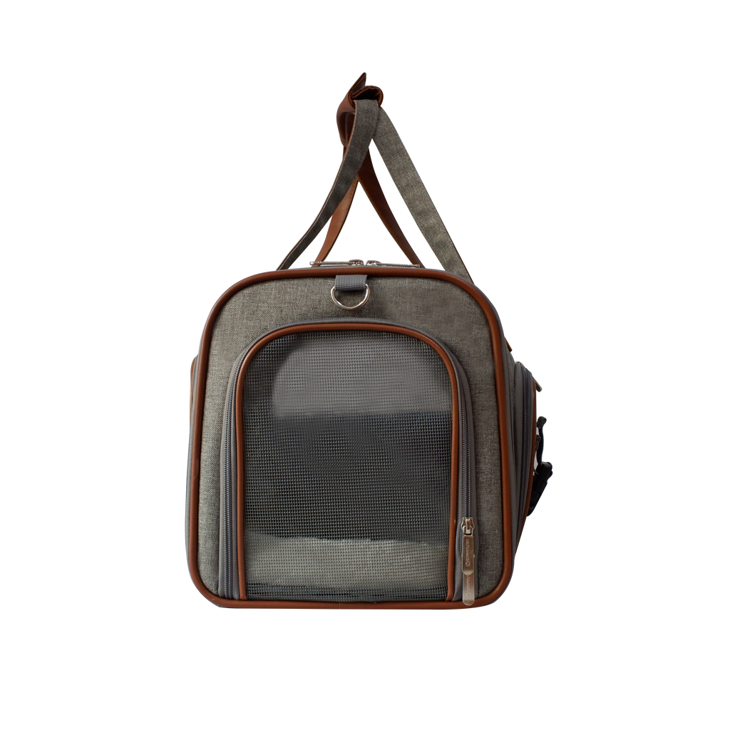 Comfort - Airline-Approved Expandable Pet Carrier – Secure, Comfortable & Travel-Ready / Confort - Transportín Expandible para Mascotas Aprobado por Aerolíneas – Seguro, Cómodo y Listo para Viajar