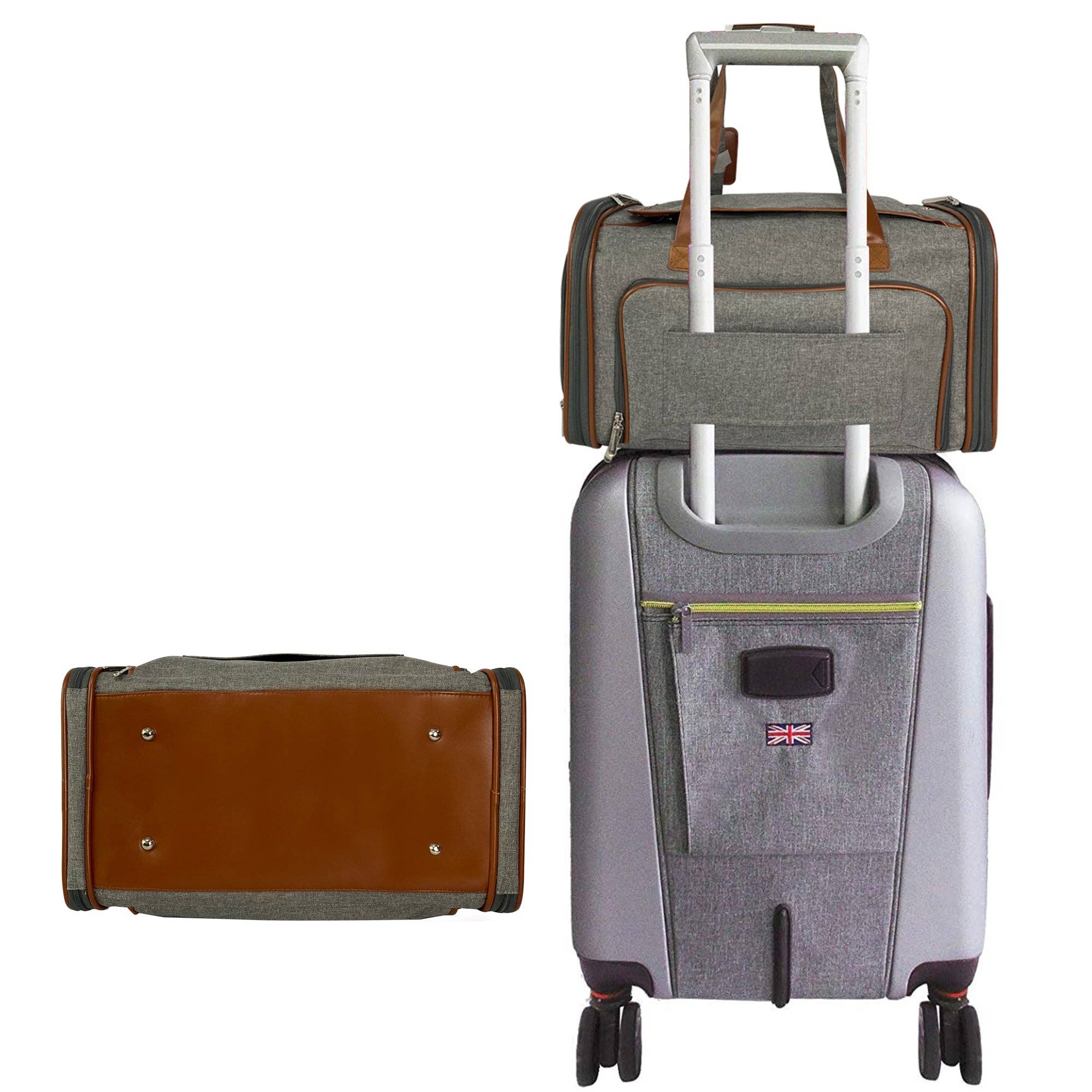 Comfort - Airline-Approved Expandable Pet Carrier – Secure, Comfortable & Travel-Ready / Confort - Transportín Expandible para Mascotas Aprobado por Aerolíneas – Seguro, Cómodo y Listo para Viajar