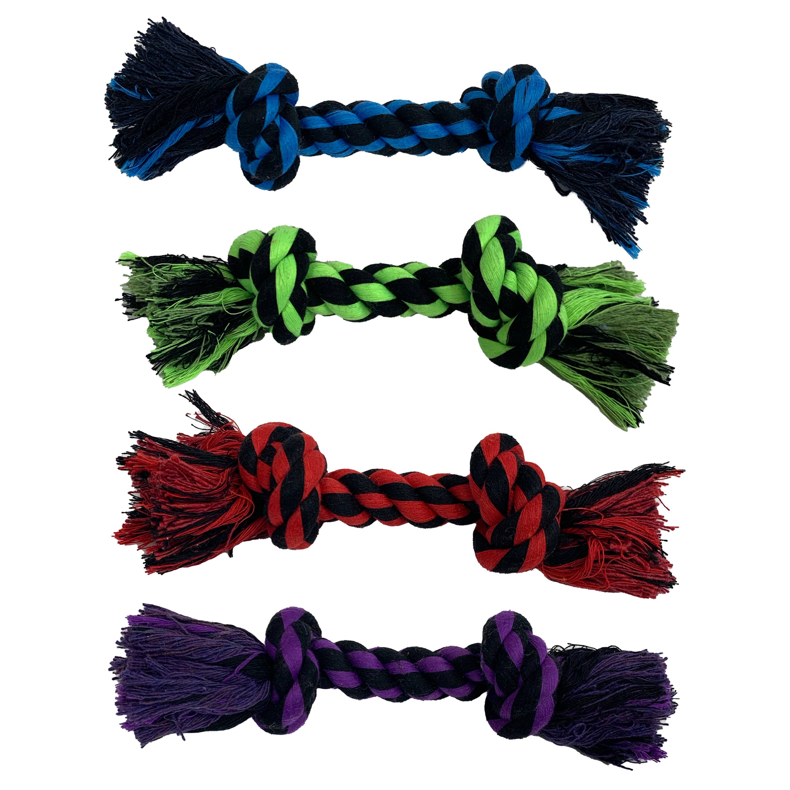Multipet® Minipet Rope Dog Toy – 8" Assorted Colors