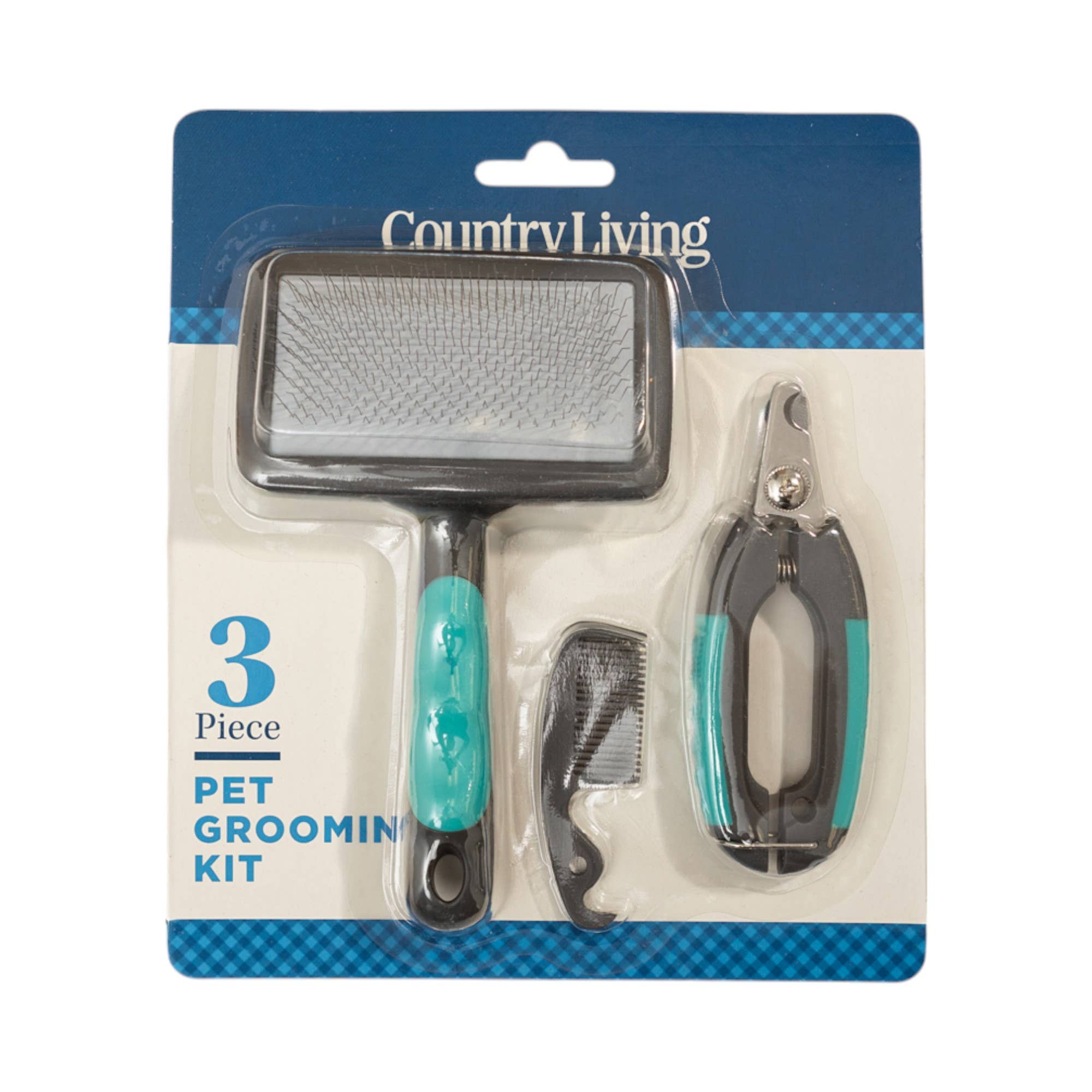 Essential 3-Piece Dog Grooming Kit – Brush, Nail Clipper & Comb