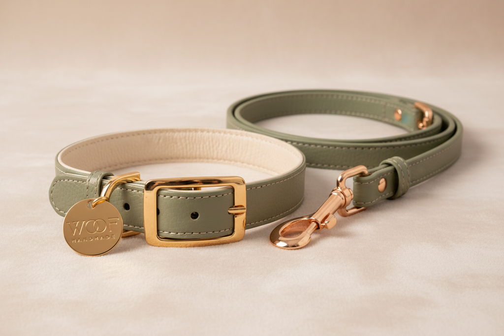 🐾 BOHIO YUKIYU™ Sage Signature Set
Leather Collar + Leather Leash Bundle - Crafted by our artisan partner