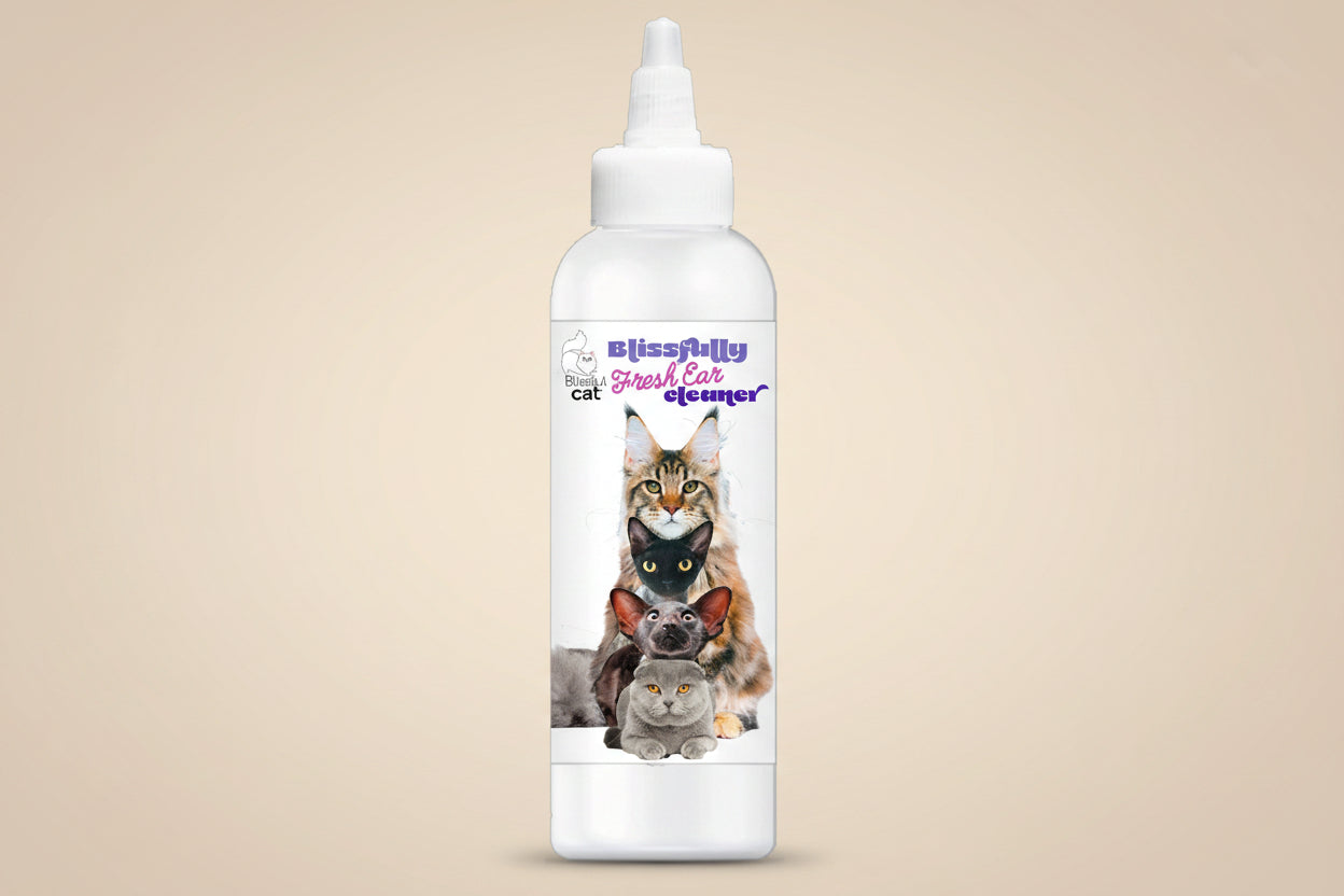 Cat Ear Cleaner – Removes Wax, Odor & Dirt (Fresh & Gentle)