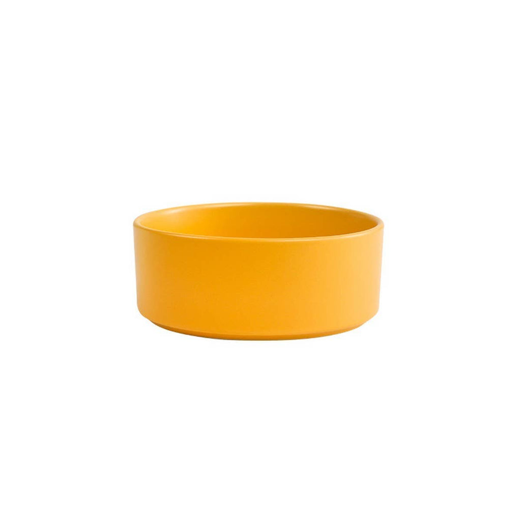 Elevated Ceramic Pet Bowl with Wooden Stand – Modern & Natural Feeding Set | Plato Elevado de Cerámica con Base de Madera – Set Moderno y Natural para Mascotas