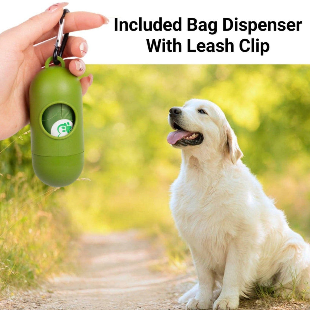XL Biodegradable Dog Poop Bag with Dispenser/ Leak-Proof, Lavander Scented, Plant-Based (160 Bags, 13"X11")   Bolsa Biodegradables XL para Desechos de Mascotas con Dispensador/ A Pruebas de Derrames, Aroma Lavanda, Base Vegetal (160 bolsas)
