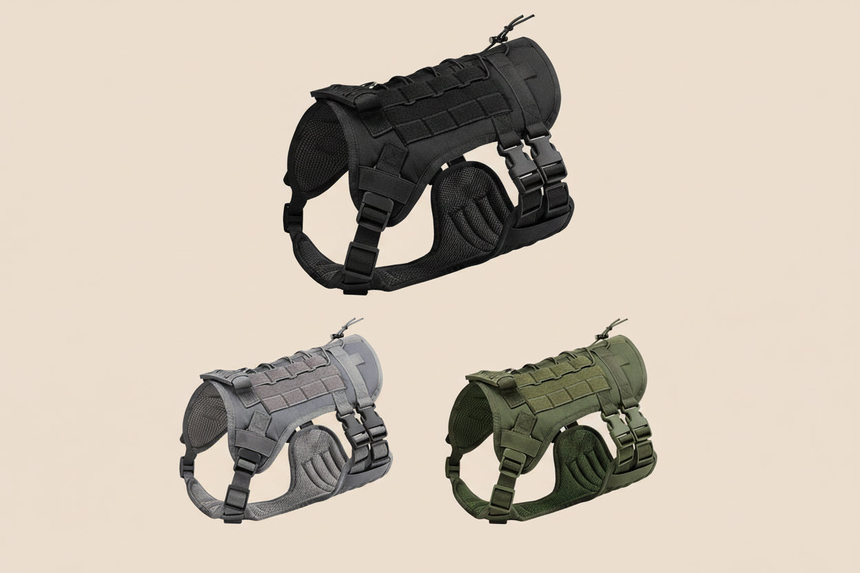 Tactical Dog Harness Vest | Heavy-Duty Control & Adventure-Ready Support