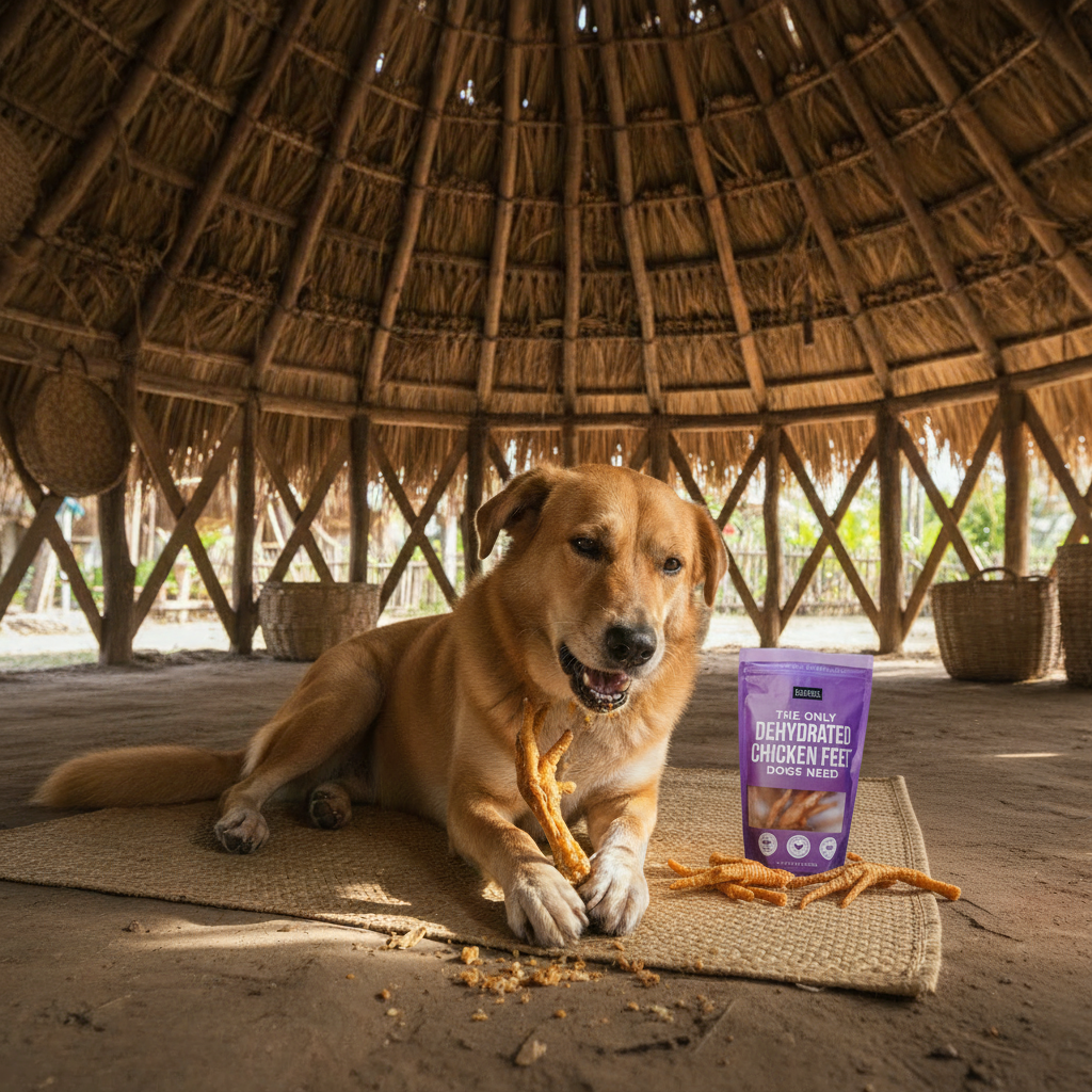 Dehydrated Chicken Feet – Natural Crunchy Dog Treat/ Patitas de Pollo Deshidratadas – Premio Natural Crujiente