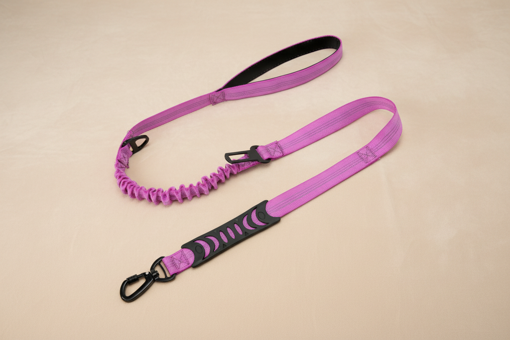 No-Pull Reflective Bungee Dog Leash | Shock-Absorbing Comfort & Control | Correa Antitirones Reflectiva con Bungee | Comodidad y Control con Absorción de Impacto
