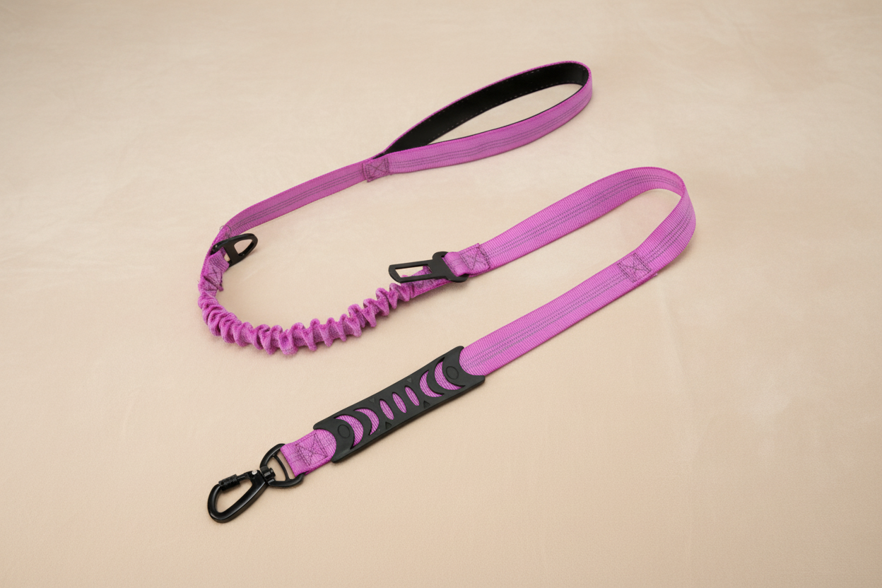 No-Pull Reflective Bungee Dog Leash | Shock-Absorbing Comfort & Control | Correa Antitirones Reflectiva con Bungee | Comodidad y Control con Absorción de Impacto