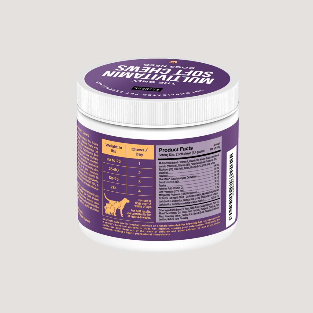 Daily Wellness Multivitamin Soft Chews – 120 Ct/ Soft Chews Multivitamínicos para Bienestar Diario – 120 Unidades