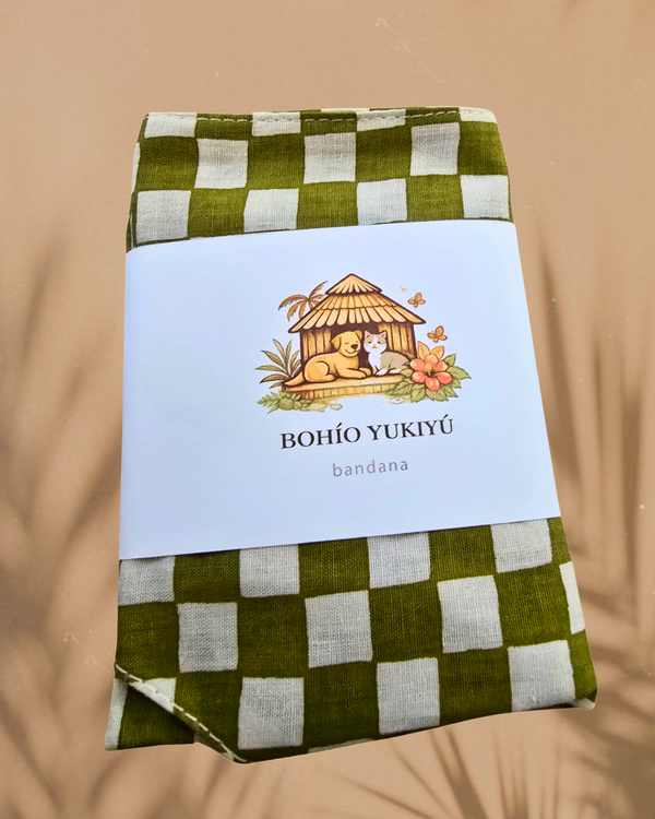 Bohío Yukiyu™ Tropical Pet Bandana – Soft, Stylish & Everyday Comfort | Bandana Bohío Yukiyu™ Tropical para Mascotas – Suave, Cómoda y con Estilo